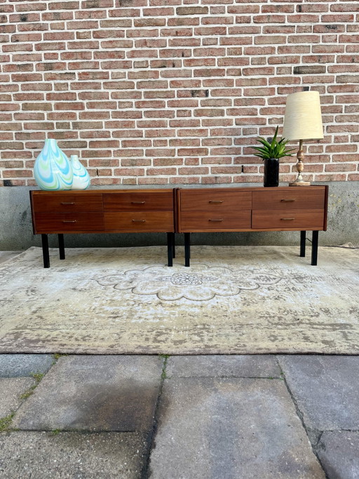 Vintage teakhouten lowboard tv-meubel