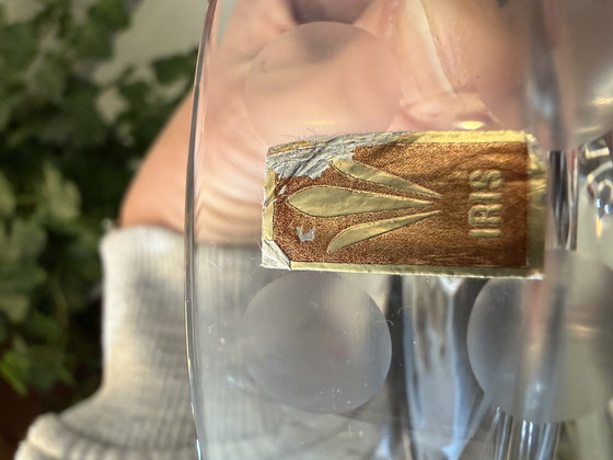 Image 1 of Set aus 6 Kristall-Coupégläsern Iris