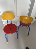 Chaises puzzle vintage IKEA
