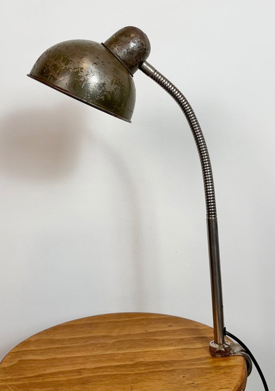 Image 1 of Industrial Workshop Gooseneck Table Lamp, 1960s
