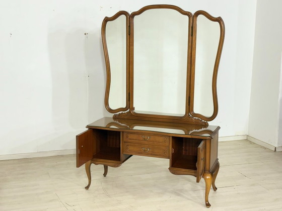 Image 1 of Chippendale kaptafel / vintage ladekast / dressoir / kaptafel / slaapkamerkast