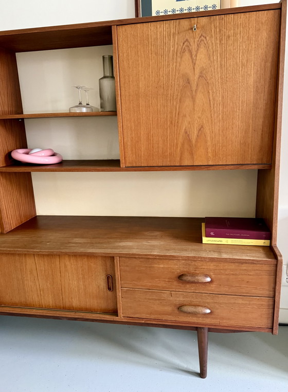 Beautiful Vintage Design High Board / Wall Unit – VDE Bergmeubel – Teak Wood – 1960s (photo 4 of 8)