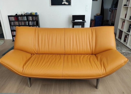 Magnifique canapé Leolux Tango de design néerlandais, en parfait état. – 2 zitsbanken, Leather