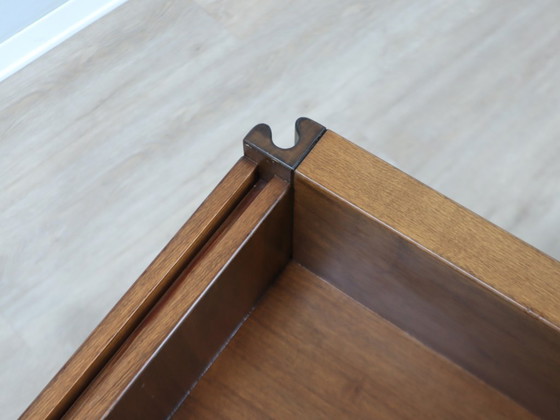 Image 1 of Angelo Mangiarotti for Molteni 4D Series solid wood Bar Cart 1970s