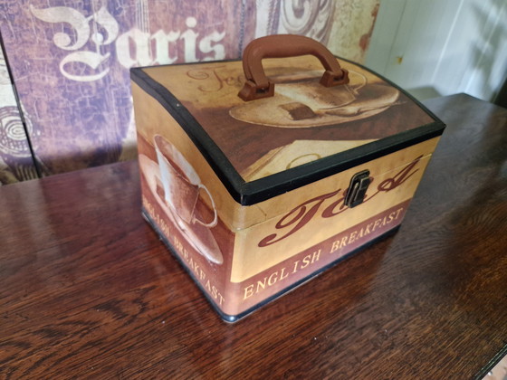 Image 1 of Vintage koffertje opbergdoos