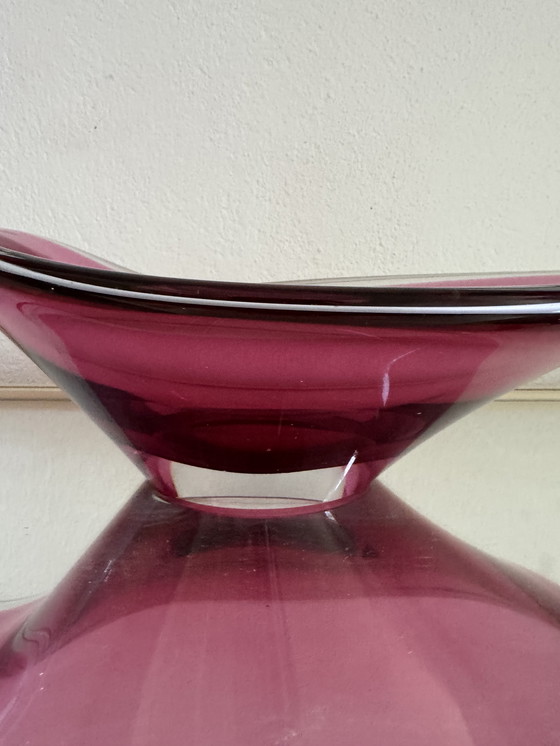 Image 1 of Paul Kedelv Scandinavisch geblazen glazen schaal uit de jaren 50