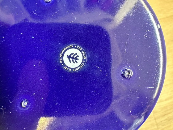 Gijs Bakker for Cor Unum, Duet Vase (1993), Dutch Design, Ceramic, Blue (photo 5 of 7)
