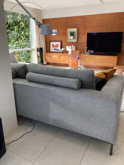 Gray corner sofa