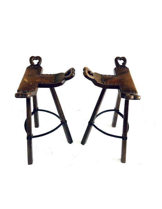 Image 1 of 2x Tabouret de bar 'Marbella', Conoform '60