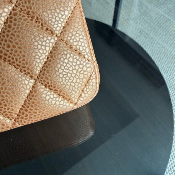 Image 1 of Chanel Classic Flap Medium - 25cm Quilted Caviar Gold Silver Hardware Series 14