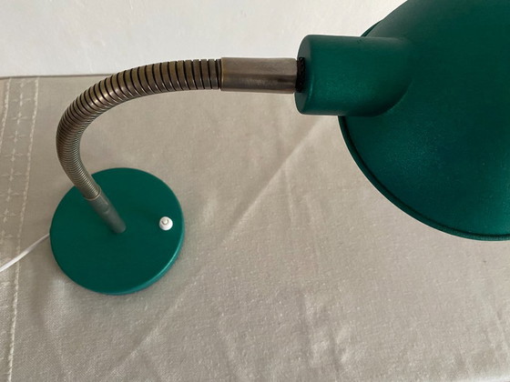 Vintage Mid-Century Modern Adjustable Gooseneck Desk Lamp – Emerald Green, 1960s – Table lamps, Metal (photo 7 of 14)