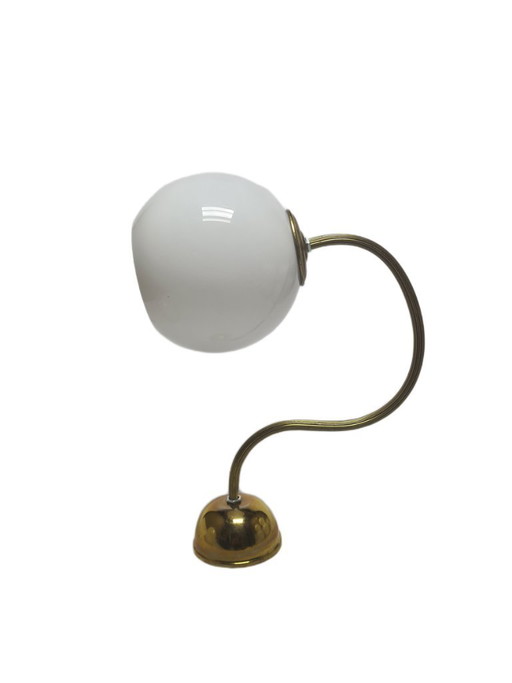 Applique murale Art Déco, Pologne, années 1950 – wandlampen, Glass, Brass