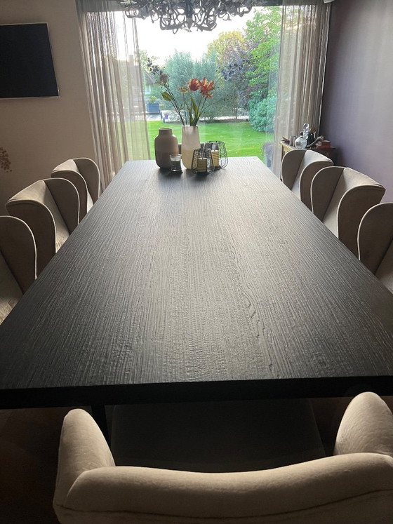 Tavolo da pranzo rovere Quartz Black raschiato – Hofstede Raanhuis, Tavoli da pranzo, Legno (photo 8 of 10)