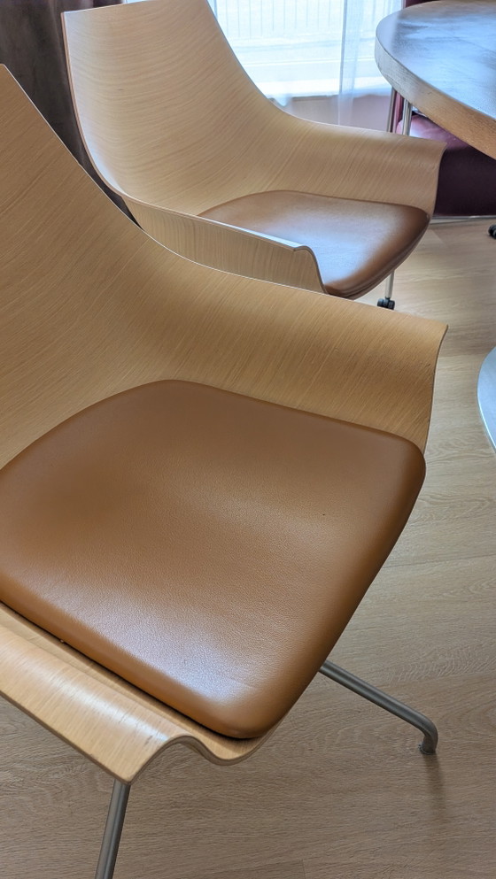 La Palma Cox Swivel Chairs – Lapalma, Leather, Metal (photo 3 of 10)