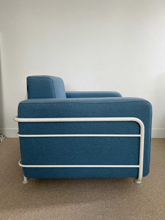 Image 1 of Softline tube frame armchair blue