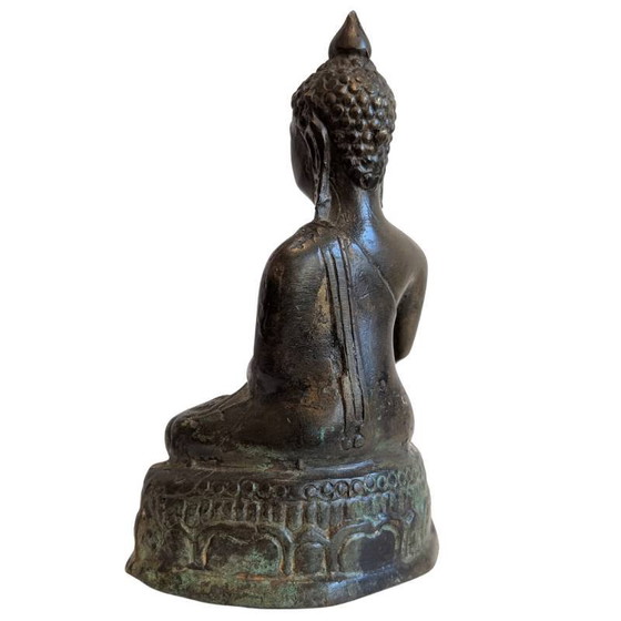 Estatua antigua devocional de Buda de bronce, Sudeste Asiático – lote 149 – Esculturas, Bronze (photo 6 of 8)