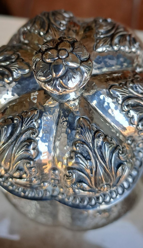 Image 1 of Cafetera/moca antigua Djokja de plata (sello 900).🫖