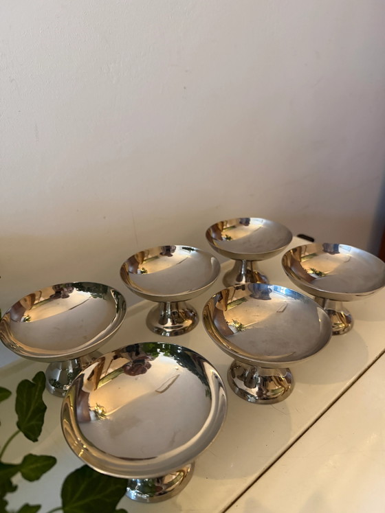Set di 6 coppe cromate – Bicchieri e caraffe, Mid Century Modern (photo 2 of 7)