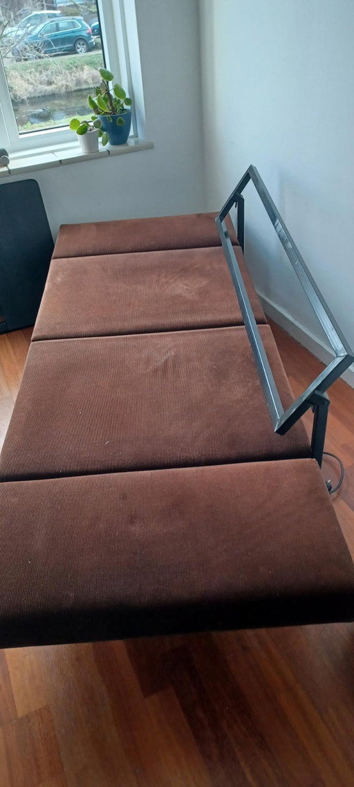 Braunes Gispen-Design-Schlafsofa (Designer: Coen de Vries)