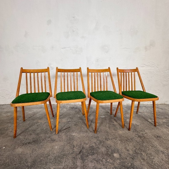 Image 1 of Chaises de salle à manger Frigyes Gabriel, ensemble de 4, années 1960 – Design hongrois