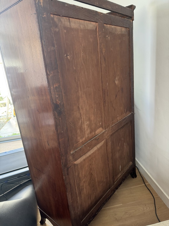 Image 1 of Antique Mahogany Linen Cupboard – Late 19th Century