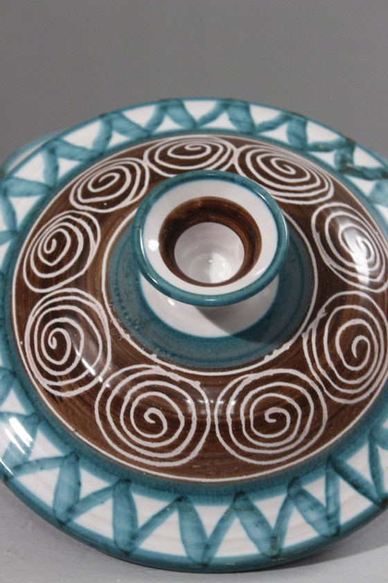 Image 1 of Robert Picault in Vallauris – Gemüsefonduetopf mit Deckel, 31 cm, Frankreich, 1950er Jahre