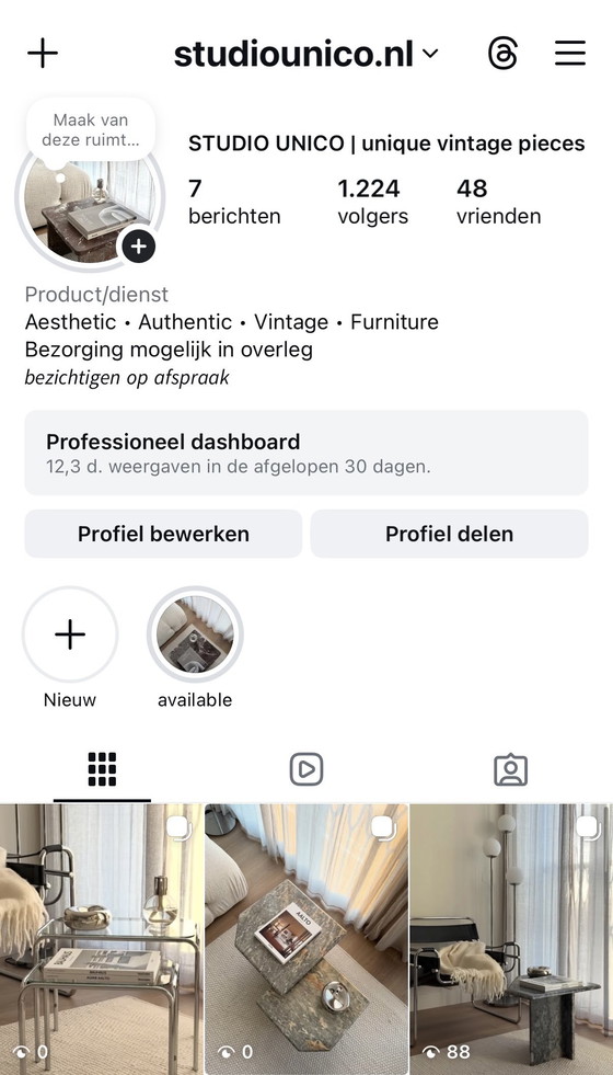 Image 1 of Tavolino da caffè in marmo vintage, Italia 1970