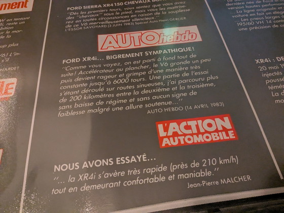 Image 1 of Ford Sierra poster original 1984