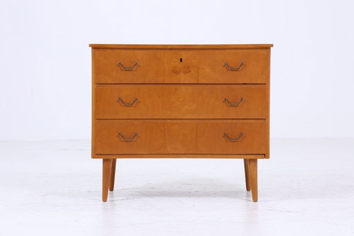 Vintage chest of drawers | Mid - Century drawer cabinet | 60s 70s wood storage #04-21