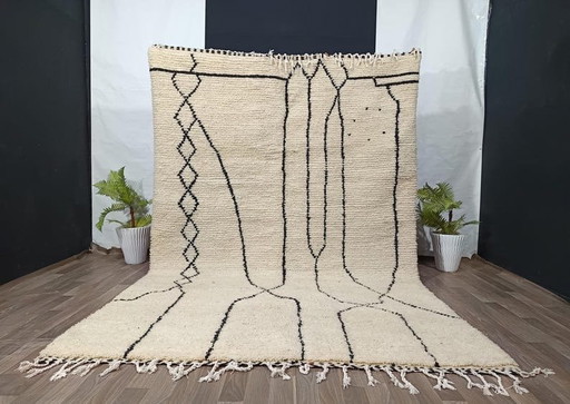 Alfombra Beni Ouraine tejida a mano de 2/3 m