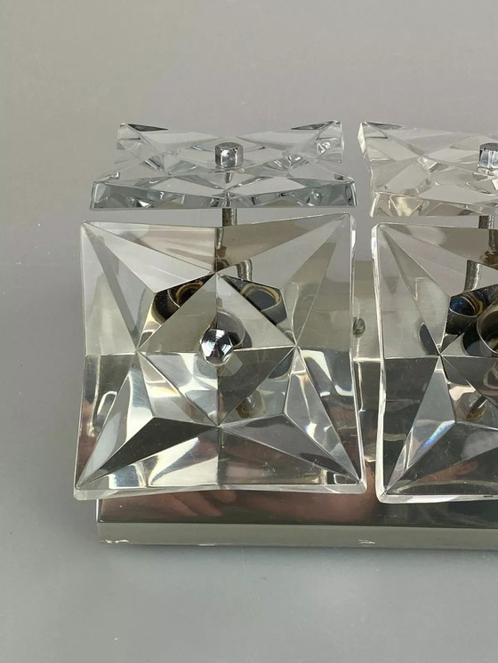 Image 1 of 60's 70's Kinkeldey Wall Light verre Space Age Design 60's 70's