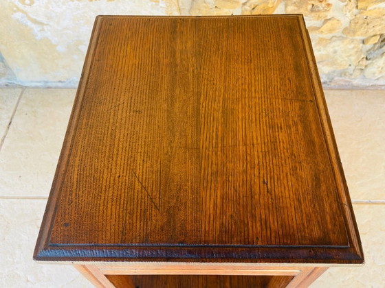 Image 1 of Consolle Art Déco a tre ripiani in noce, anni '30