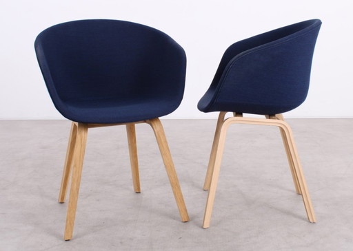 5x HAY AAC 23 chair dark blue
