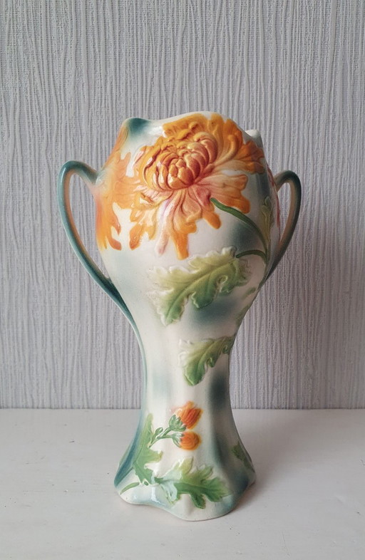 Art Nouveau Vase – Saint-Clément (Model 9444) Perfect Condition – vazen, Ceramic (photo 2 of 13)