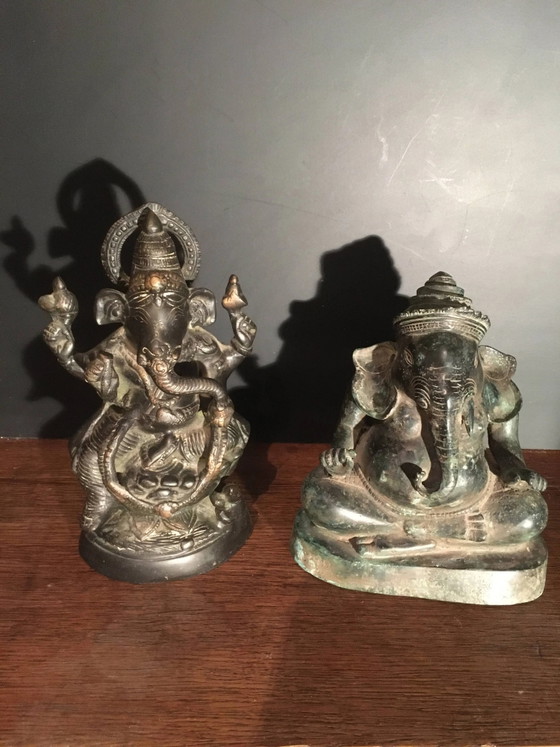 Bronze Ganesh Statue, Indien – Bildhauerei (photo 5 of 9)