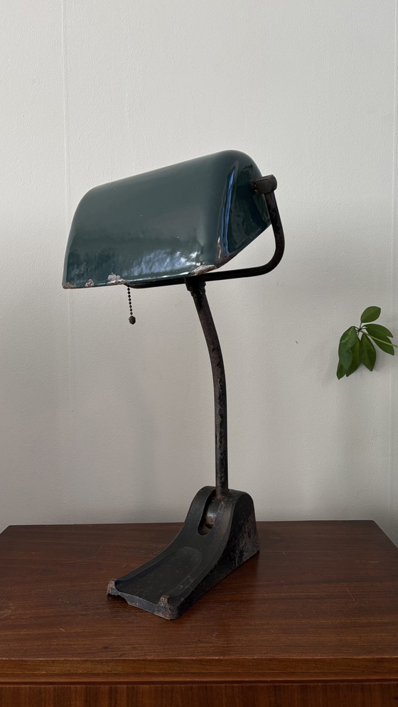 Image 1 of Bauhaus "Bank" lamp uit de jaren 1930 (Hellux)