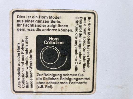 Image 1 of Tavolino da caffè Space Age in plastica bianca, design Peter Ghyczy Horn Collection