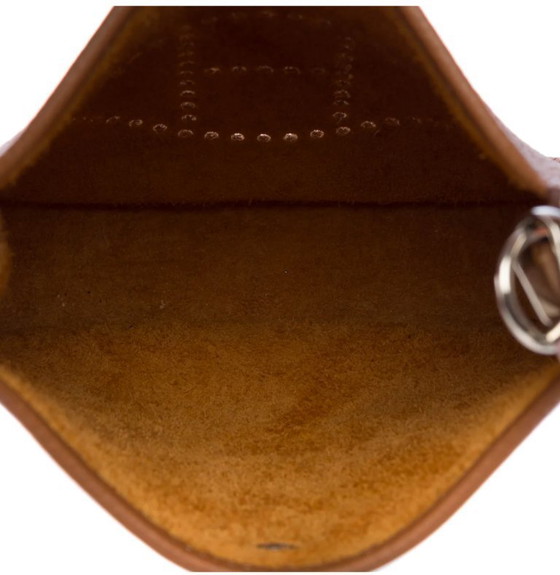 Image 1 of Borsa HERMES Mini Evelyne in cuoio dorato - 103279