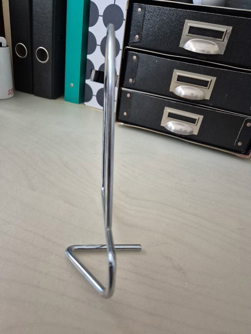 1990 vintage minimalistische Ikea Flit metalen boekensteunen