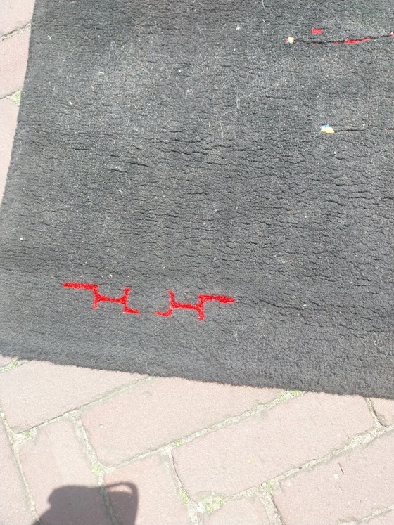 Image 1 of 1 tapis éclectique multicolore 225 x 160 cm années 1980