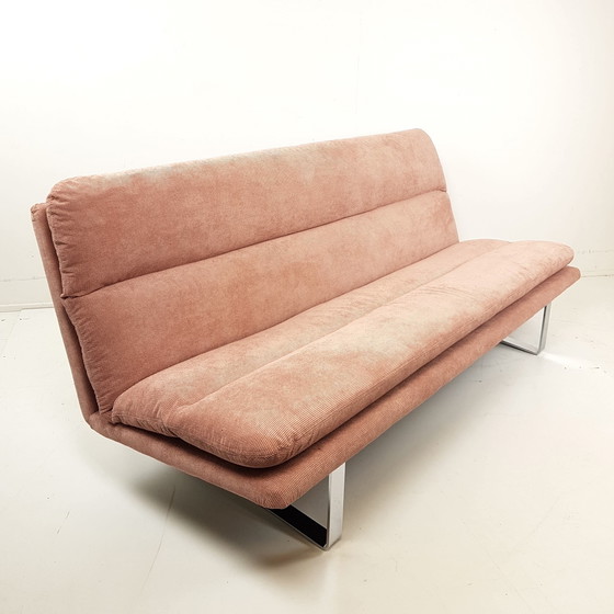 Image 1 of Divano vintage Artifort Kho Liang Le rosa, appena rivestito