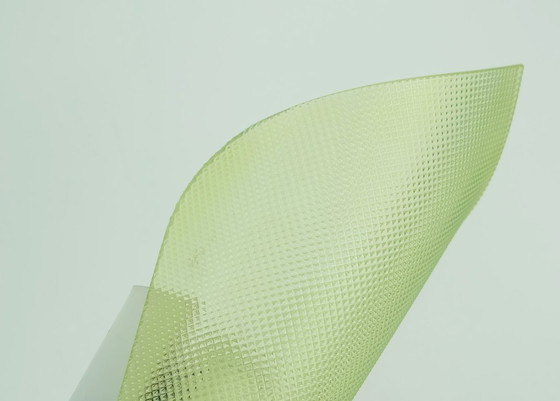 Image 1 of bellissima applique anni '50 con paralume in acrilico verde