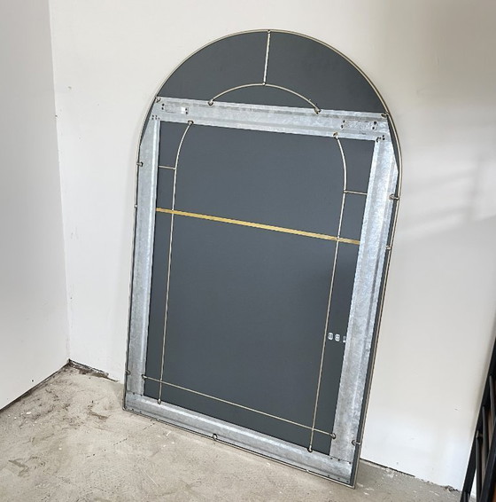 Image 1 of Vintage rounded mirror in craft edge
