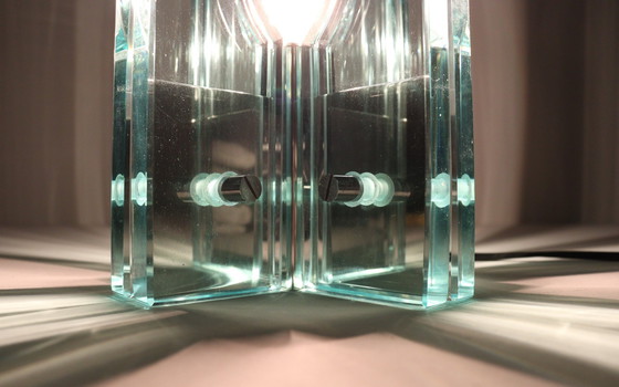 Image 1 of Set of 2 table lamps/glass objects by Giorgio Reggiori for Gallotti & Radice, 1960s, Italy