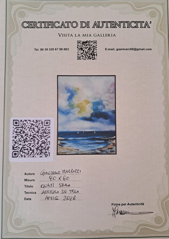 Image 1 of Giancarlo MARCUCCI - Quasi sera - Artist painting