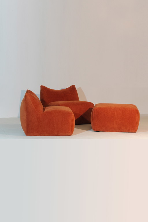B&B Italia Sofa Le Bambole Mario Bellini In Pierre Frey