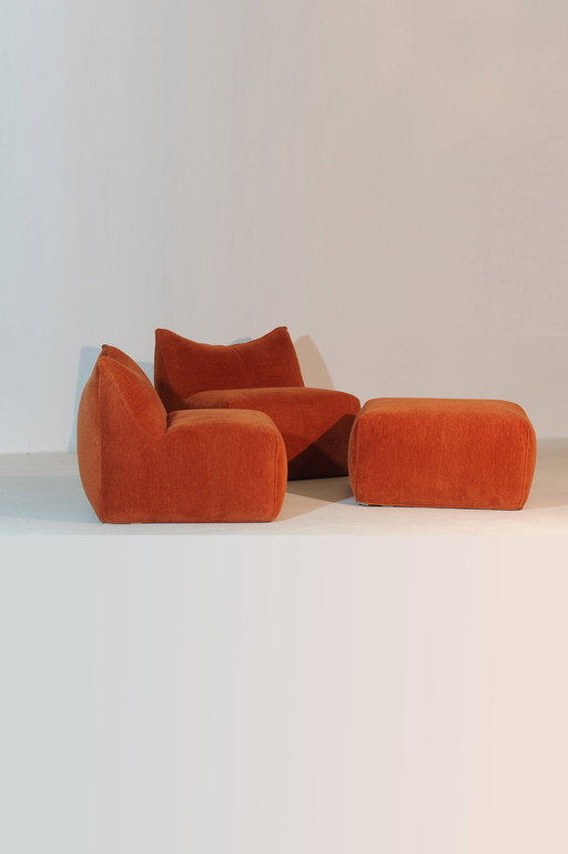 B&B Italia Sofa Le Bambole Mario Bellini In Pierre Frey