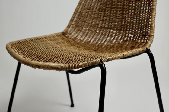 Vintage Basket Chair Gian Franco Legler, 1960s – Dining chairs, Iron, Wicker (photo 11 of 17)
