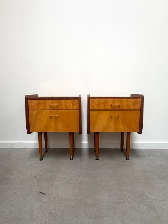 Comodino Bicolore Mid-Century Modern, anni '50-'60 – Comodini (photo 3 of 3)