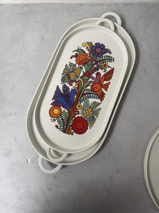 Image 1 of Villeroy & Boch Acapulco schalen set – 2 langwerpig + 1 rond